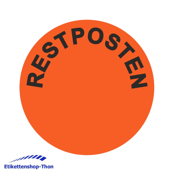 Aktionsetiketten - Durchmesser 30 mm - RESTPOSTEN - 1000 Stück - Leuchtrot